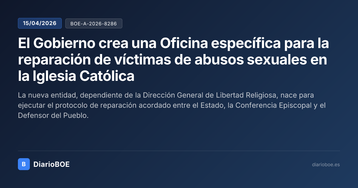 El Gobierno crea una Oficina específica para la reparación de víctimas ...